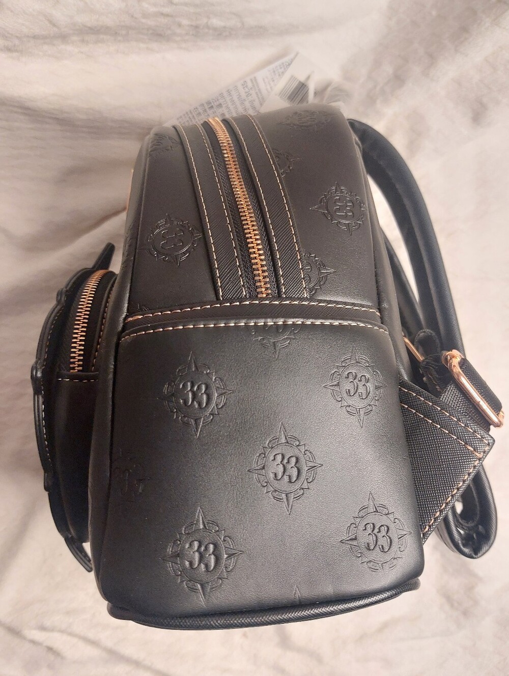 Disney Club 33 Exclusive Black Loungefly mini backpack Rare NEW - Picture 7 of 13